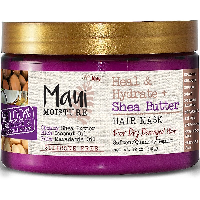 Mặt Nạ Ủ Tóc Phục Hồi Tóc Chẻ Ngọn Maui Moisture Shea Butter Hair Care 340g