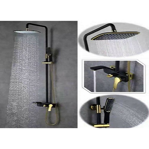 Bộ sen cây tắm nóng lạnh cao cấp vàng trắng SC15