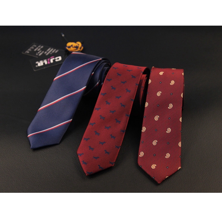 Cà vạt EFAN họa tiết kẻ sọc chấm bi nhiều mẫu tùy chọn bản rộng 6cm thời trang thanh lịch dành cho nam