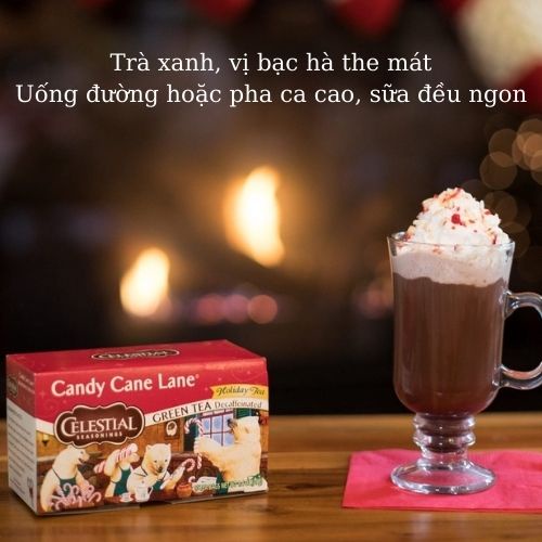 Trà thảo mộc và trà đen các vị quế, vanilla, Chai Celestial Seasonings (hàng Mỹ)