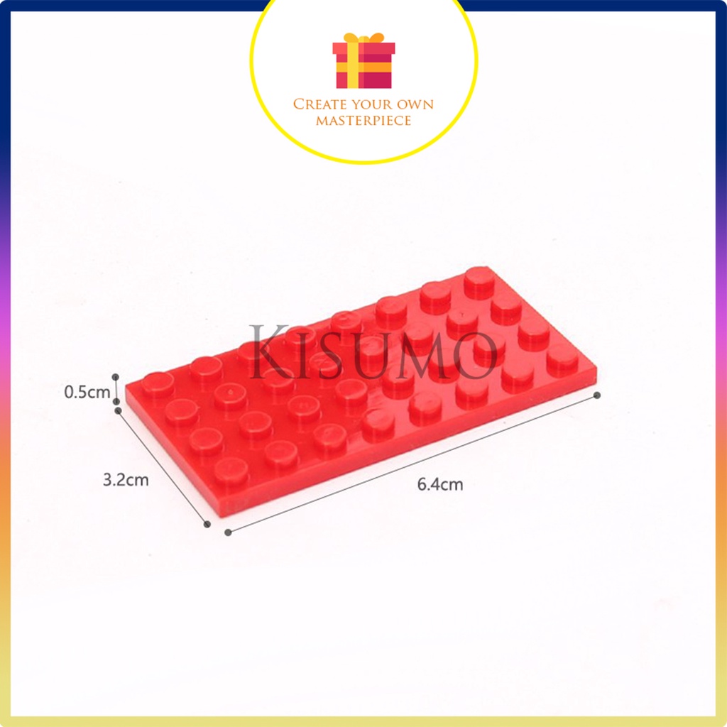 Phụ kiện moc 1 gạch 4x8 dẹt như hình