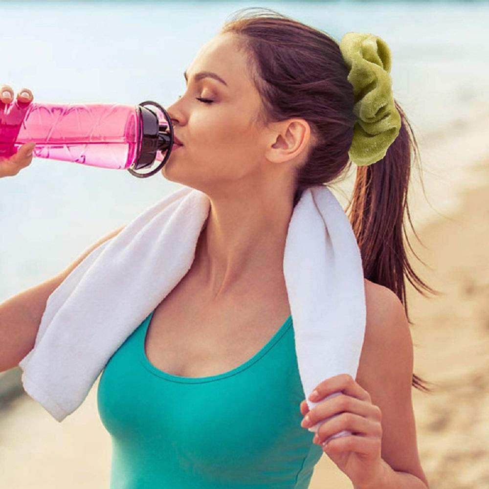 Dây buộc tóc nhung màu trơn dành cho nữ