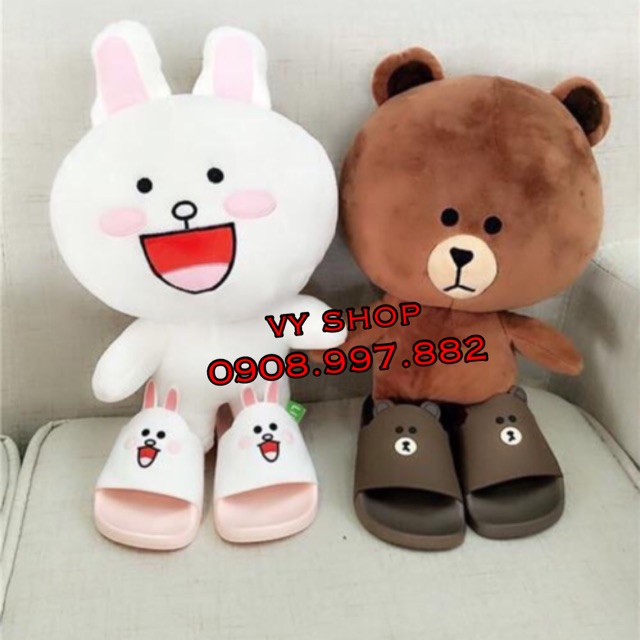dép gấu thỏ cute cho bé 