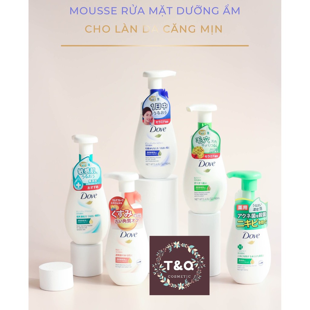 {Review} Sữa rửa mặt tạo bọt Dove - Sữa rửa Dove Nhật Tinh Chất Serum Cleansing Mousse