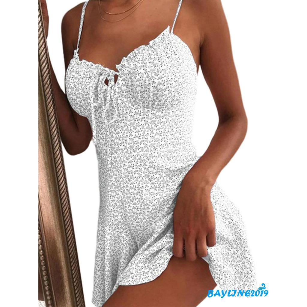 Đầm không tay Họa Tiết Hoa Thời Trang Quyến Rũ