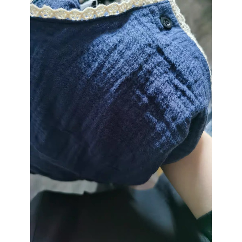 Váy ngủ VN014 tay dài vải xô muslin