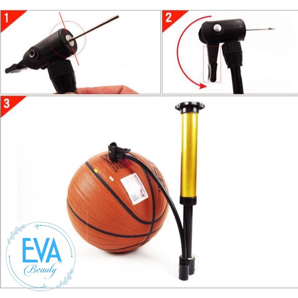 Bơm Tay Mini Cho Xe Đạp Xe Máy Loại Ống Thép Tỉnh Điện/Ống Bơm Mini Bơm Banh Bơm Bóng Tiện Lợi M863