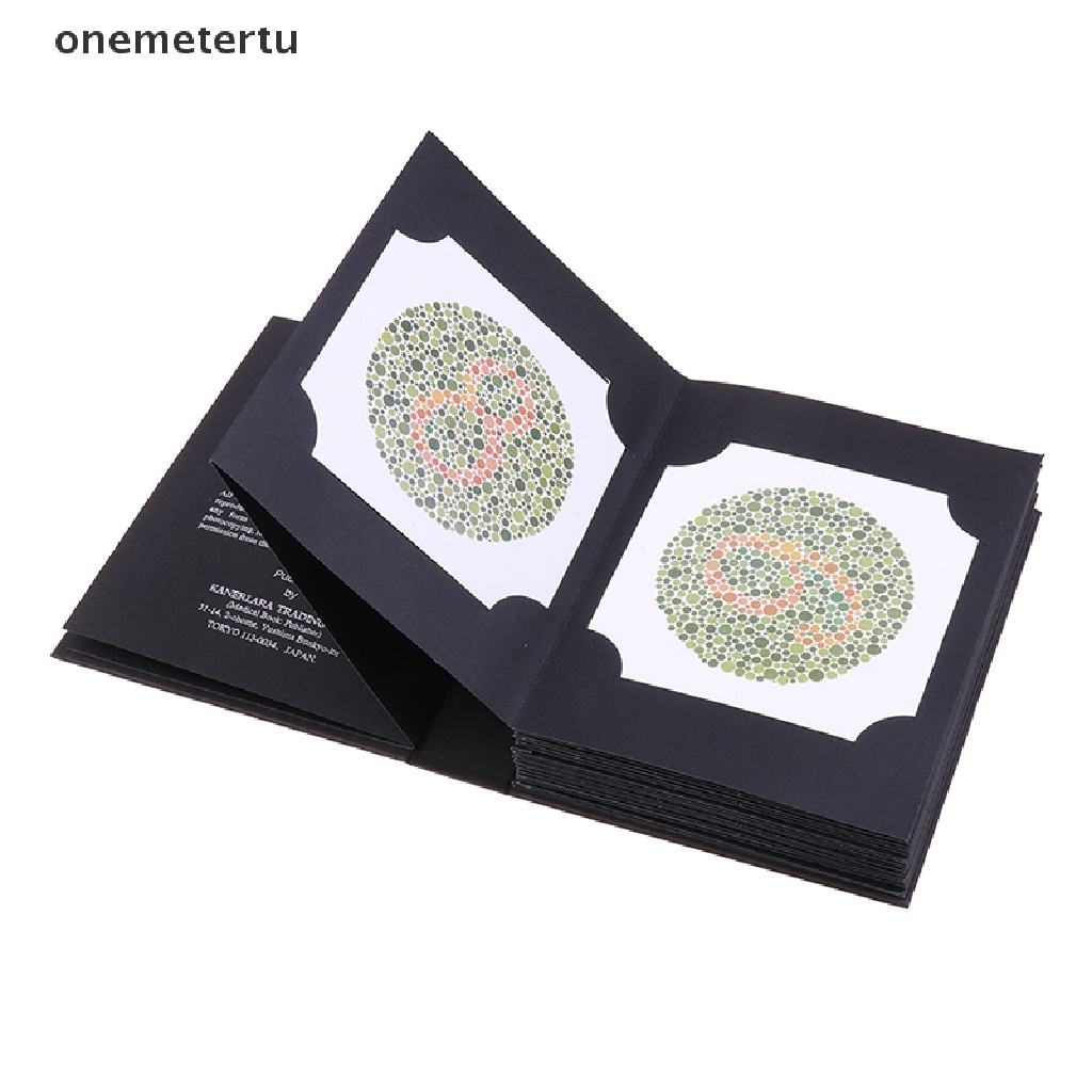 Onemetertu Ishihara Book 38 Tấm Sách Kiểm Tra Sức Khỏe Màu Sắc Mù
