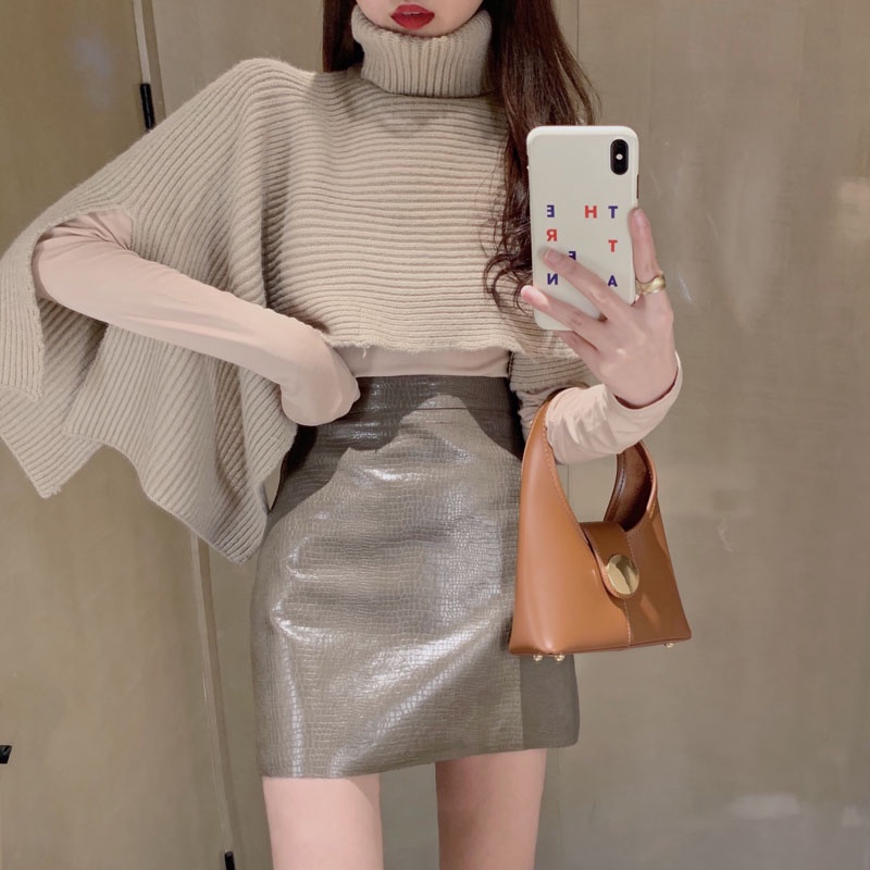 Áo len cổ cao thời trang Hàn Quốc cho nữ
