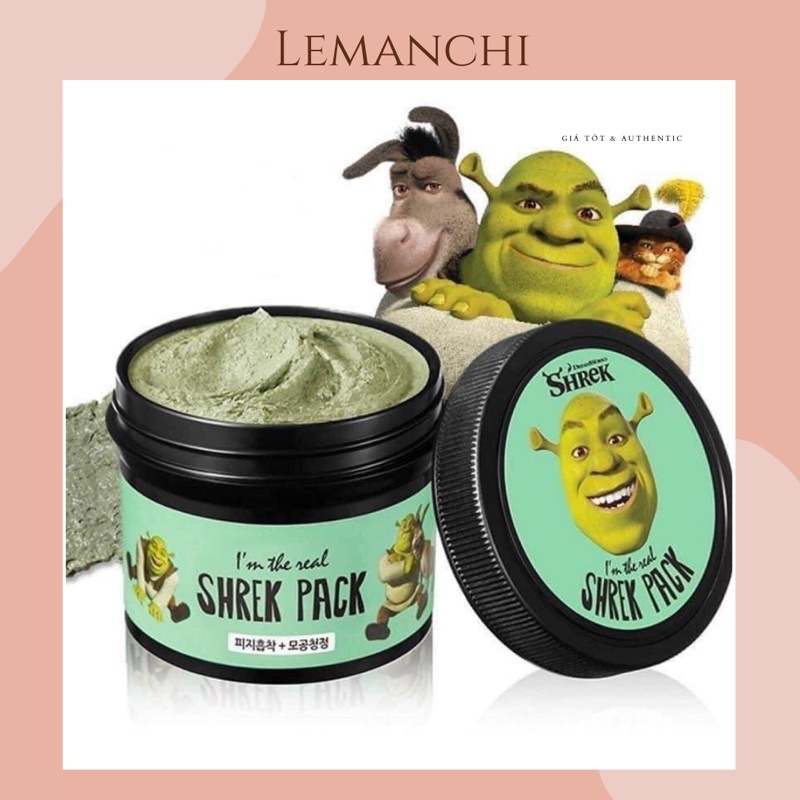 MẶT NẠ ĐẤT SÉT RAU MÁ + BẠC HÀ SHREK PACK - GIẢM MỤN ĐẦU ĐEN, MỤN ẨN và LỖ CHÂN LÔNG TO.