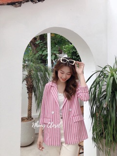 KHOÁC VEST SỌC NHUYỄN
