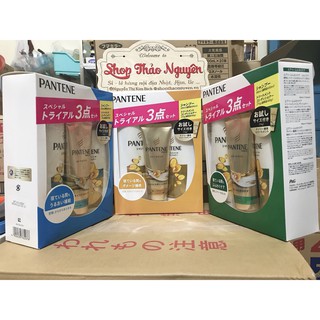 ( Mẫu mới 2019 ) Bộ dầu gội Pantene Nhật Bản set 3