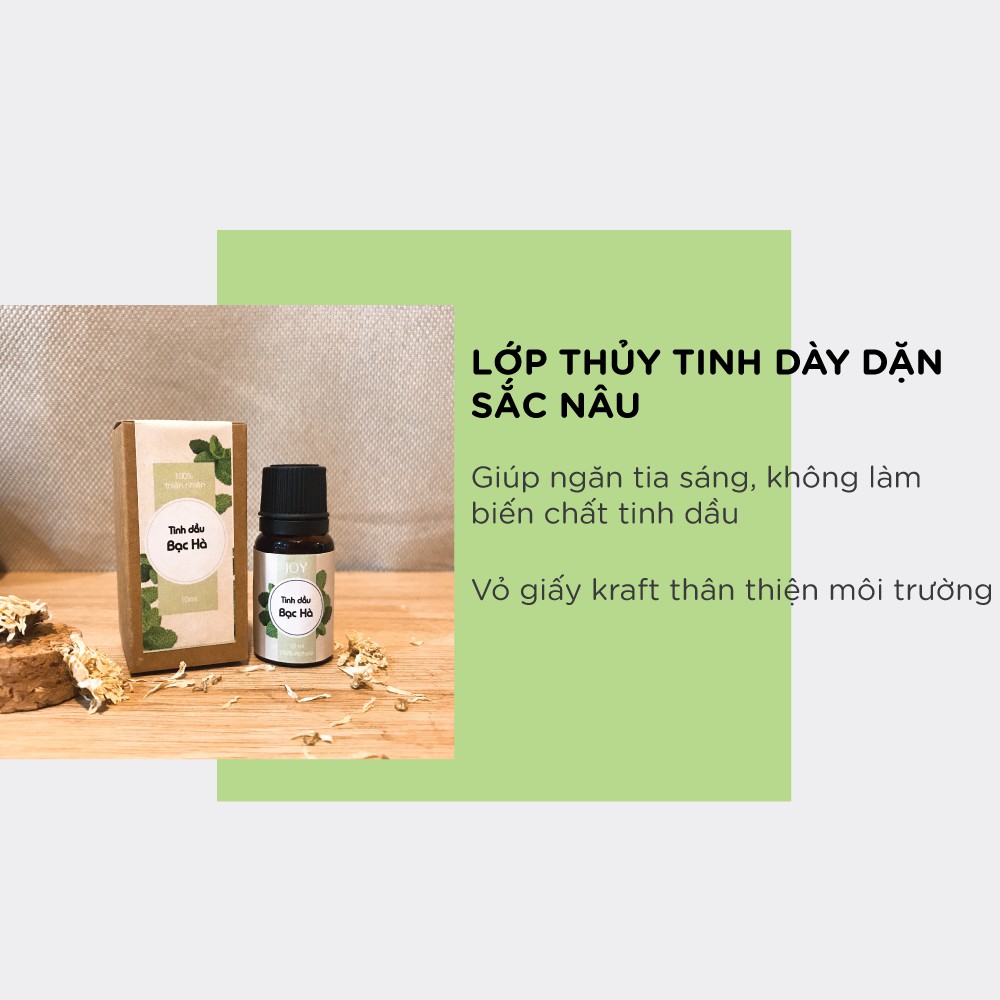 Tinh Dầu Bạc Hà JOY Thiên Nhiên 10ml -  Tinh Dầu Xông Phòng Thiên Nhiên Nguyên Chất - Có kiểm định