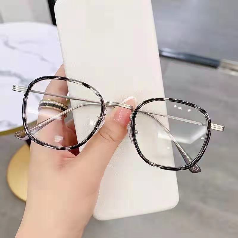 Kính Cận Gọng Kim Loại Chống Ánh Sáng Xanh Cho Nam/Nữ