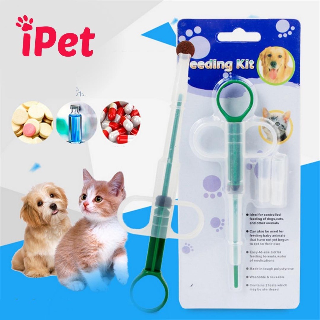 Dụng Cụ Ống Bơm Đút Thức Ăn Và Sữa Cho Thú Cưng Chó Mèo Feeding Kit - iPet Shop