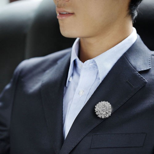 Ghim gài áo hợp kim đính đá nhiều kiểu dáng