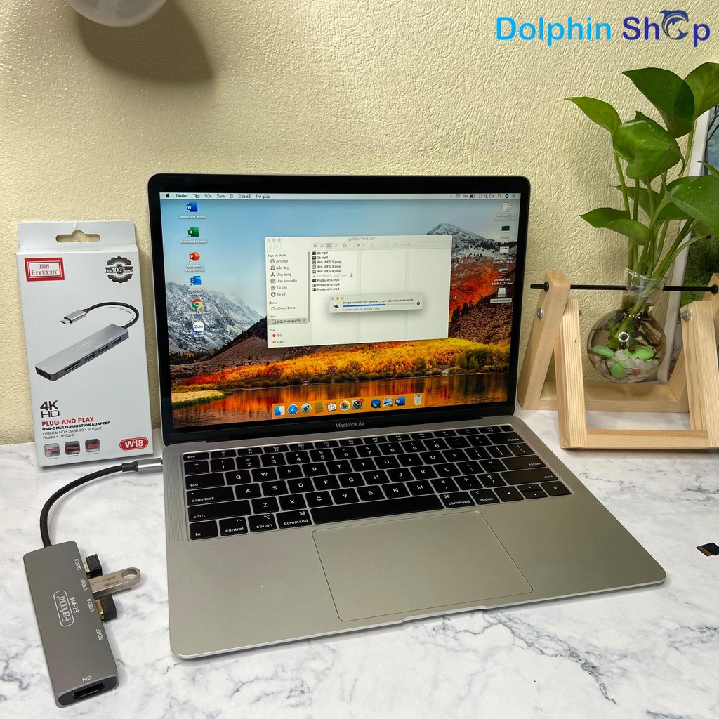 [Mã 155ELSALE giảm 7% đơn 300K] [Có Clip] Bộ Chuyển Đổi Type C Earldom W18 Dành Cho Macbook, Samsung Huawei, Xiaomi