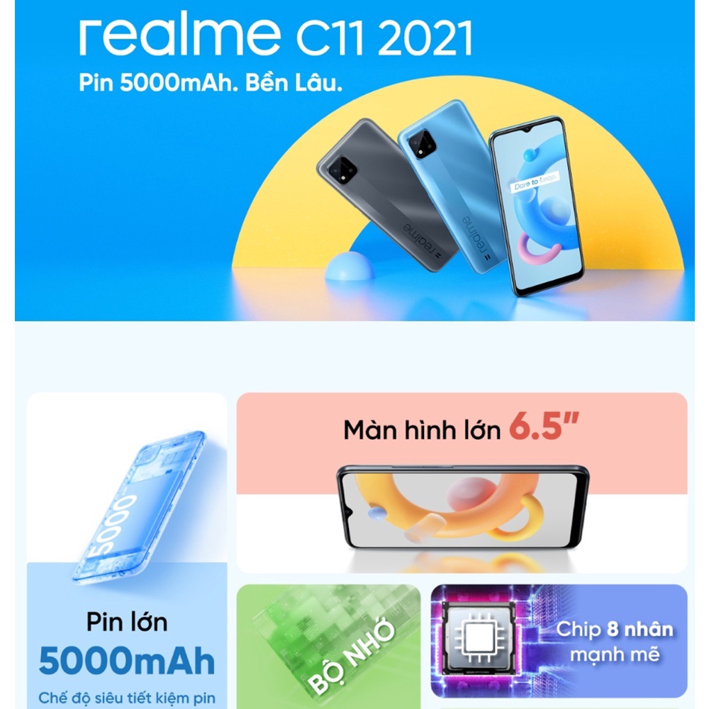 Điện Thoại realme C11 2021   - Hàng Chính Hãng