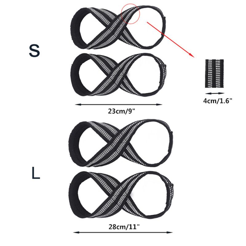 Đai Quấn Cổ Tay Nâng Tạ Hình Số 8 Chuyên Dụng Cho Tập Gym