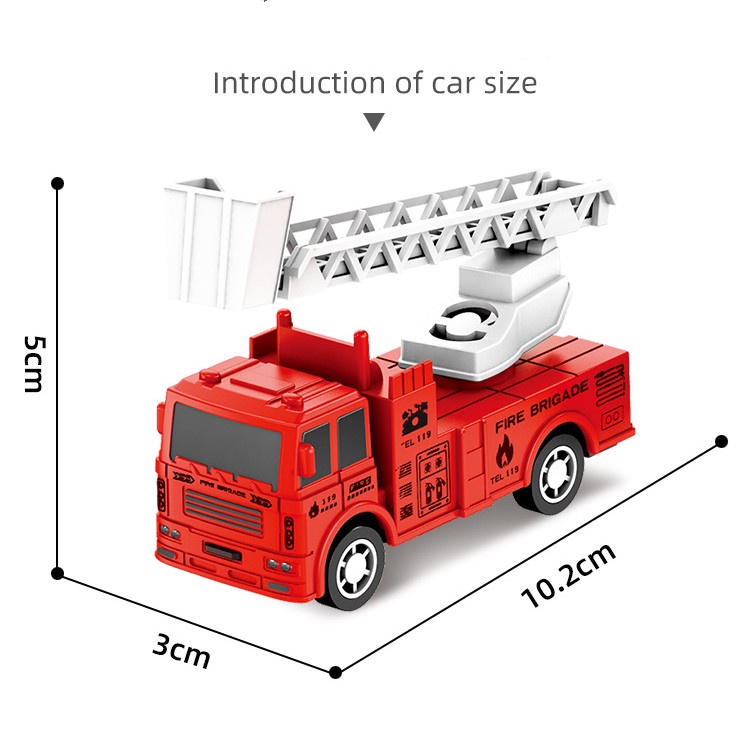 Đồ chơi SEA SUN TOYS xe cứu hỏa kéo lùi cho bé