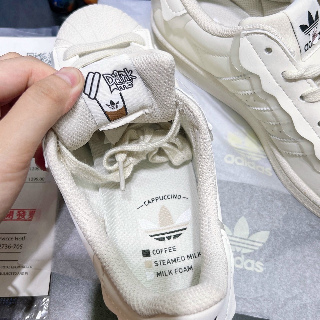 Giày Adidas Superstar Das Sò 3 Màu Kem, Hồng, Xanh, Giày thể thao Adidas Sò hoa đặc biệt