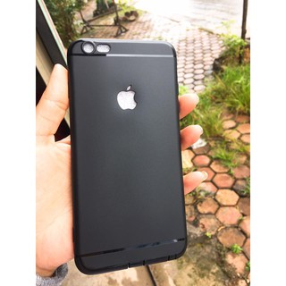 ốp lưng cho iphone hở táo màu đen cao cấp