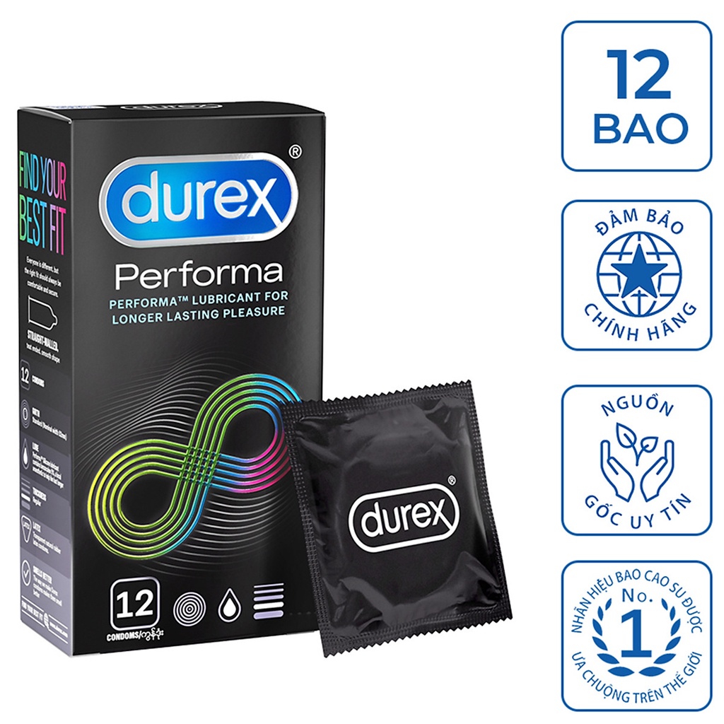 Bao Cao Su Durex Performa , Bao Cao Su Durex Kéo Dài Thời Gian