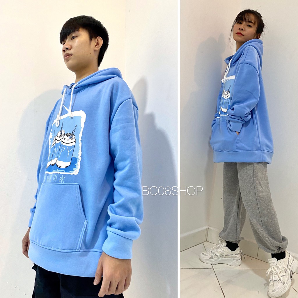 Áo hoodie form rộng Unisex phong cách Hàn Quốc năng động cho cặp đôi (4 MÀU) BC300 | BigBuy360 - bigbuy360.vn