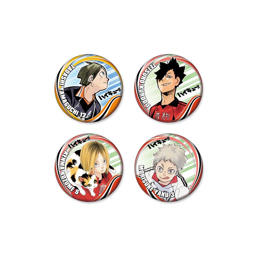 Huy hiệu cài áo IN HÌNH Haikyuu! Vua bóng chuyền anime chibi dễ thương tiện lợi m2