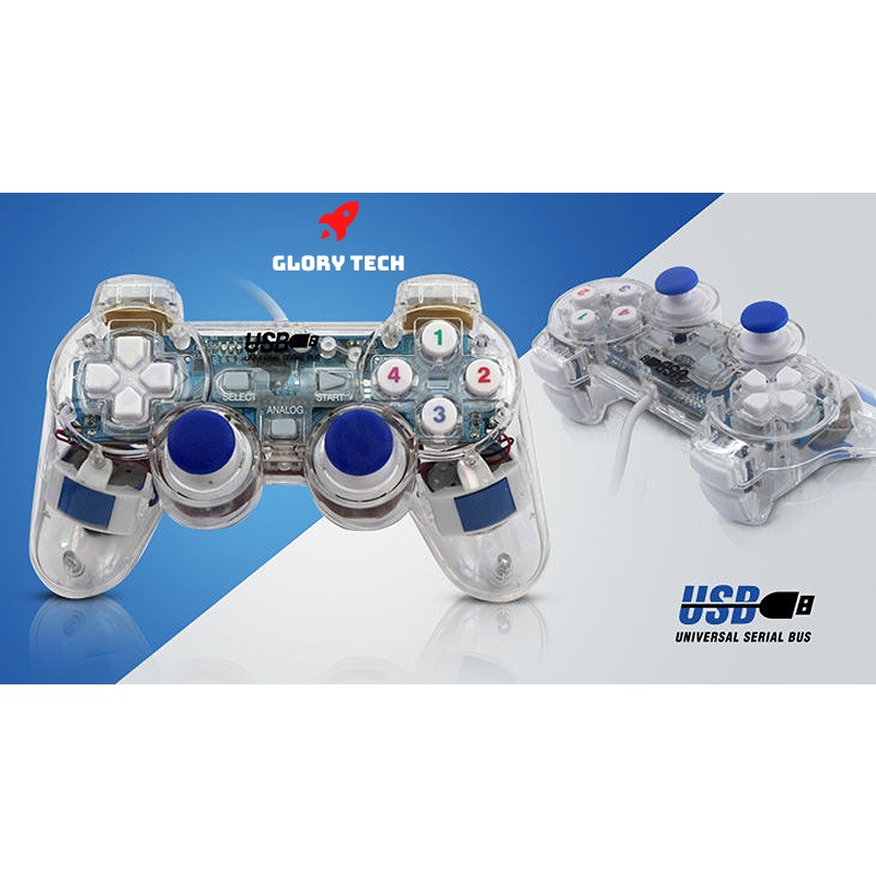 ⭐️ Tay cầm trong suốt ⭐️ Đèn LED cực đẹp và chơi mọi loại game đua xe bắn súng và thể thao FIFAONLINE4|PES 2022|DSL