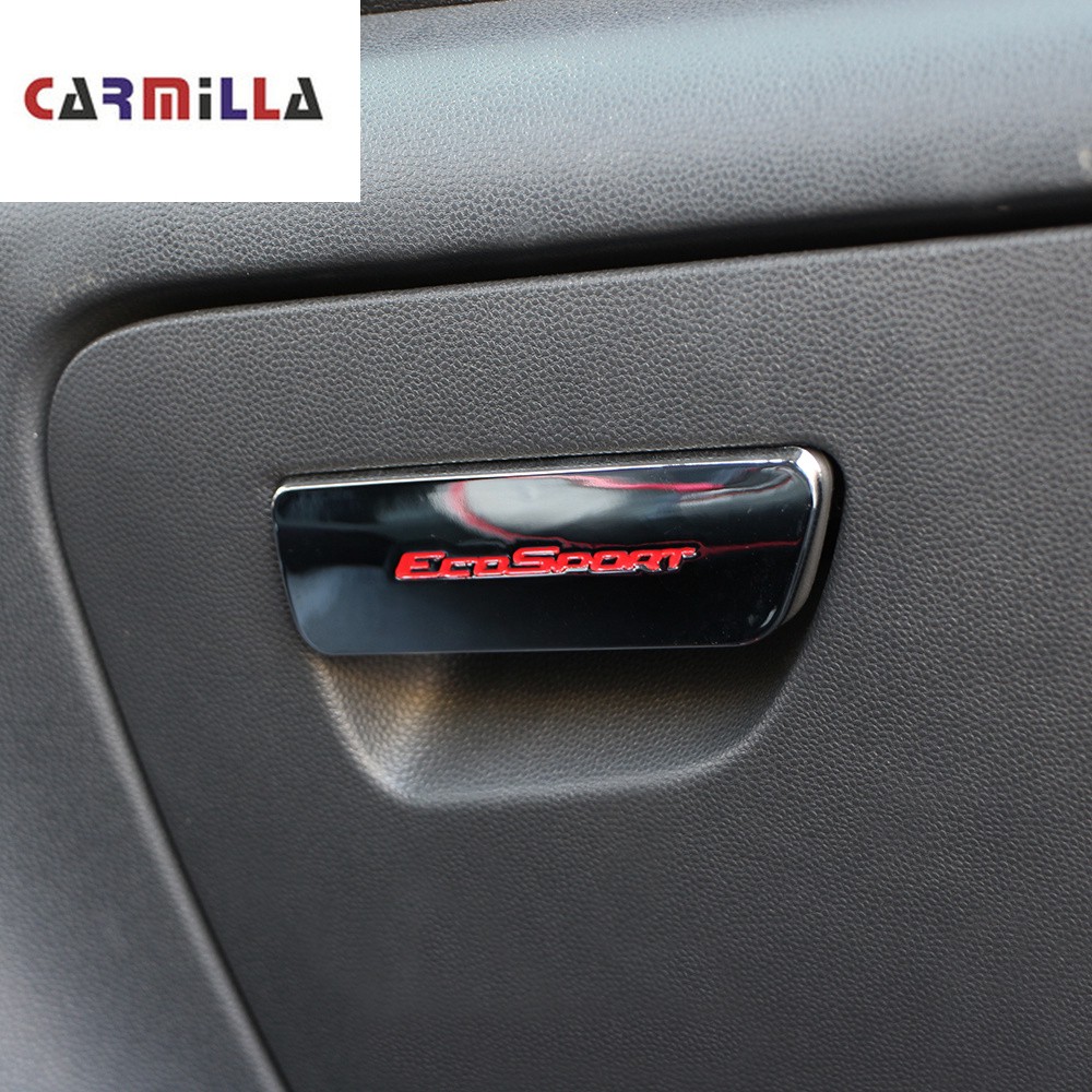 Chrome Glovebox Handle Sticker for Ford Ecosport 2013-2017 LHD 3 Colors