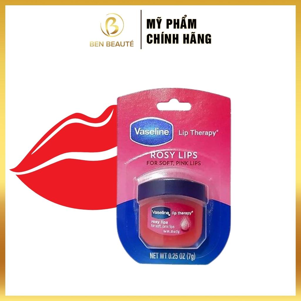 Sáp Dưỡng Môi Vaseline Lip Therary Rosy Lips 7g [Hàng Mỹ]