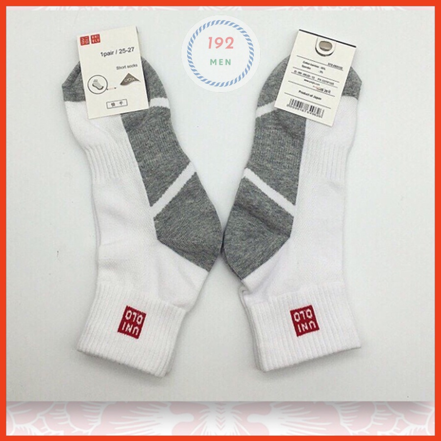 Tất Nam, Vớ Nam Cổ Ngắn Uniqlo Hàng Dày Đẹp, chất cotton - Hàng cao cấp - Kháng khuẩn , khử mùi, co giãn tốt
