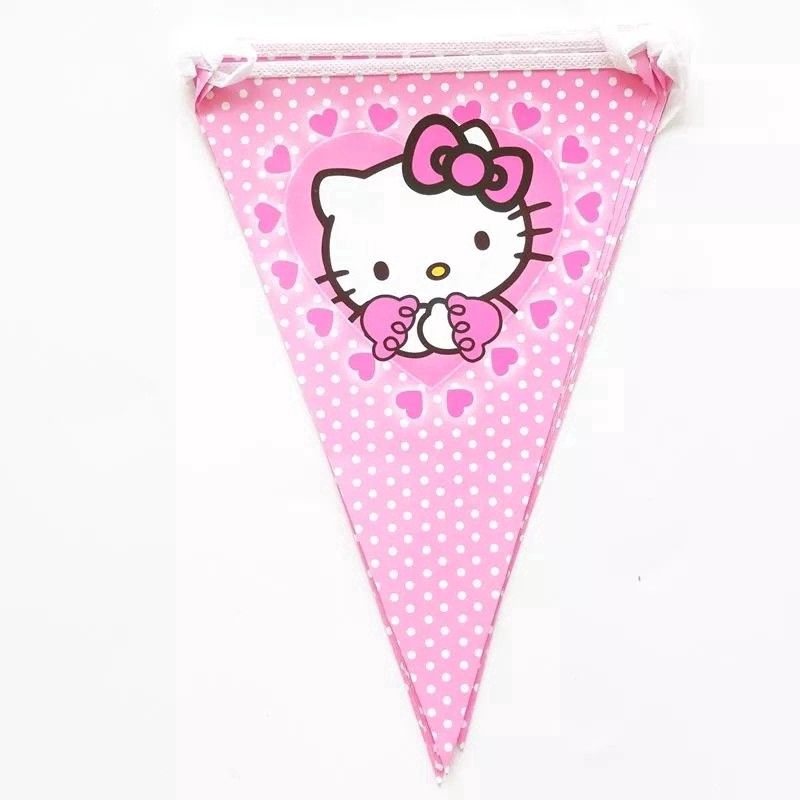 Cờ trang trí hình Hello Kitty