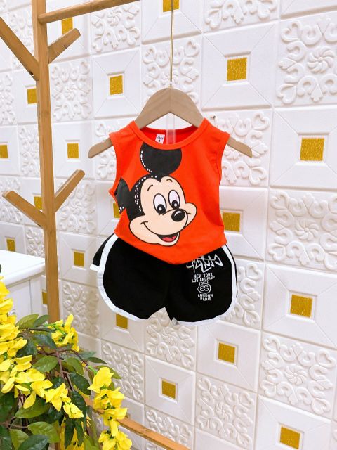 16_26kg ( có số đo áo)Bộ ba lổ bé gái chuột xinh ảnh thật, video KHĂN RẰN SHOP