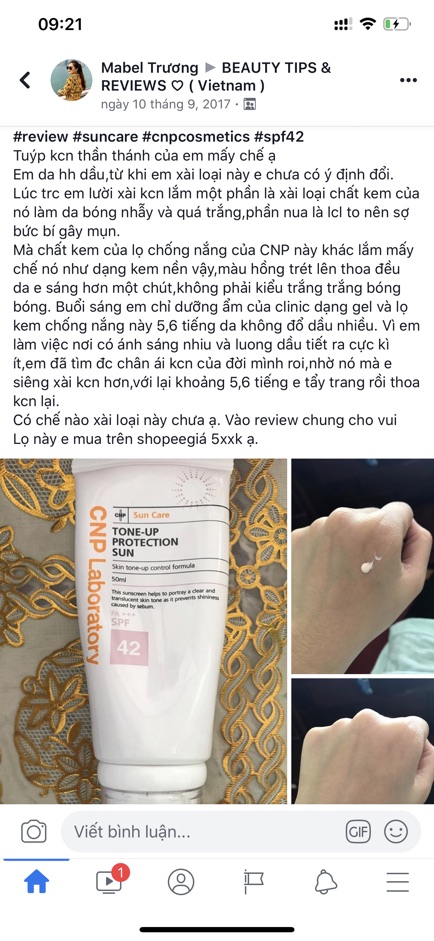  Kem chống nắng CNP Laboratory Tone Up Hàn Quốc | BigBuy360 - bigbuy360.vn