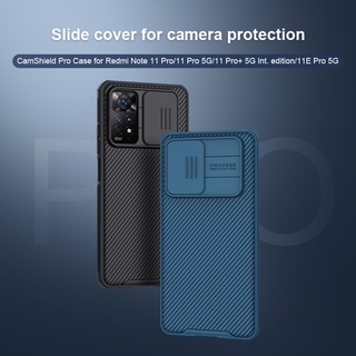 Ốp lưng Redmi Note 11 Pro Global NILLKIN CamShield Pro Ống kính trượt Bảo vệ máy ảnh ốp lưng cho Xiaomi Redmi Note 11 Pro 5G 11S 11E Global Version