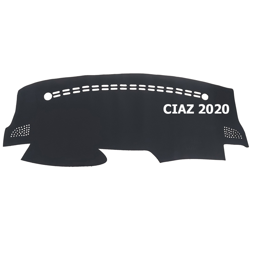 Thảm Taplo xe Suzuki Ciaz 2017-2020 chất liệu Nhung lông cừu hoặc Da Carbon