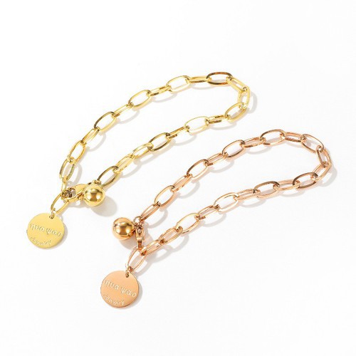 Lắc Tay Dây Xích Titan Ko Đen TT 3037