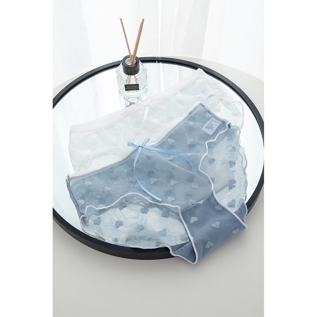 Quần Lót Nữ ❤️FREESHIP❤️ Quần Lót Ren Sexy viền màu phối họa tiết trái tim gợi cảm quyến rũ mã H006 | BigBuy360 - bigbuy360.vn