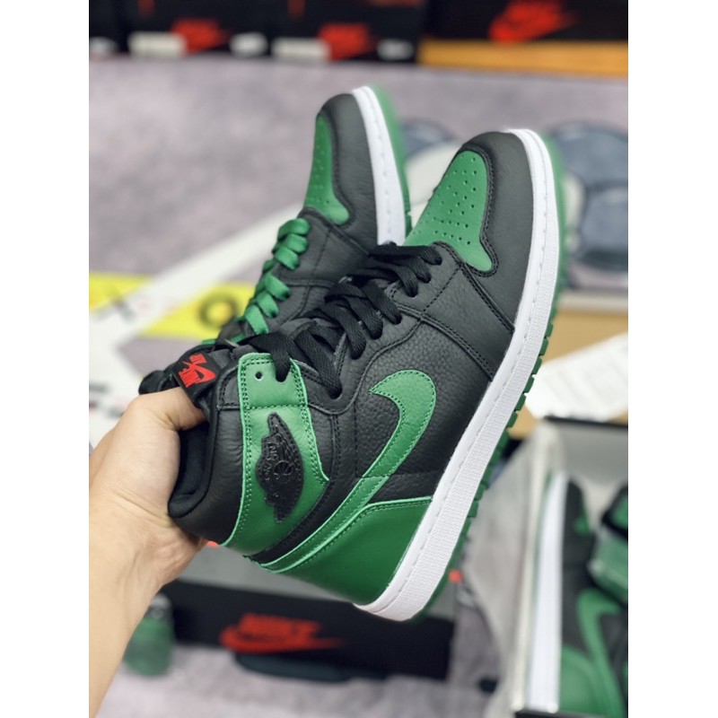 [AGsneaker] Giày thể thao cổ cao màu xanh lá đen chân bè fit lên 1 size...