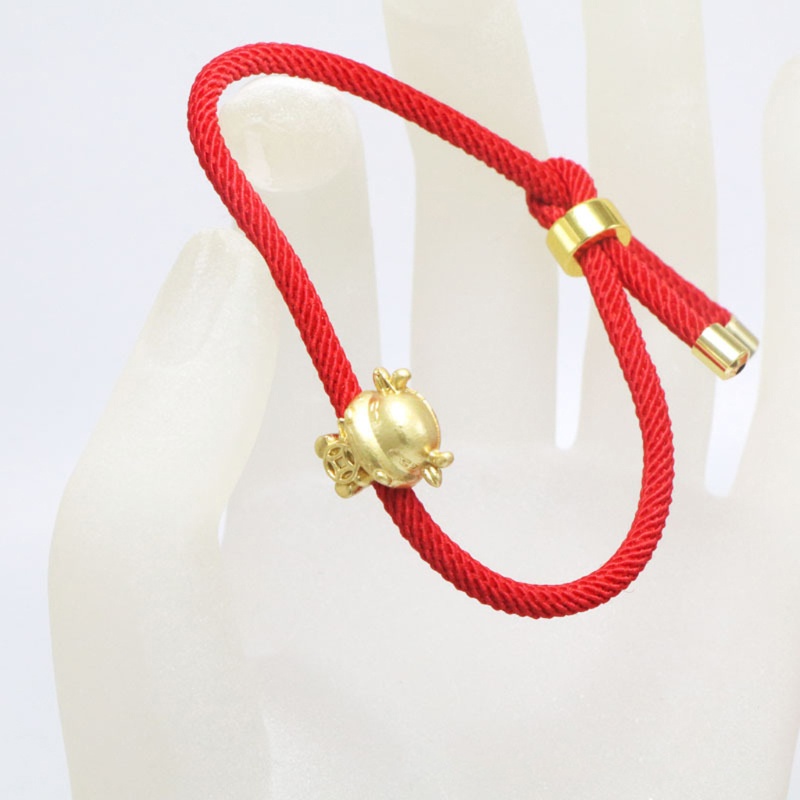 Flgo Kabbalah Vòng Tay Dây Đỏ Bò Vàng Có Thể Điều Chỉnh Cho Thanh Thiếu Niên