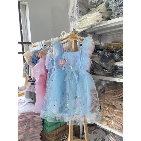 VAY42 - Váy cho bé, Váy elsa công chúa cho bé gái từ 8-18kg