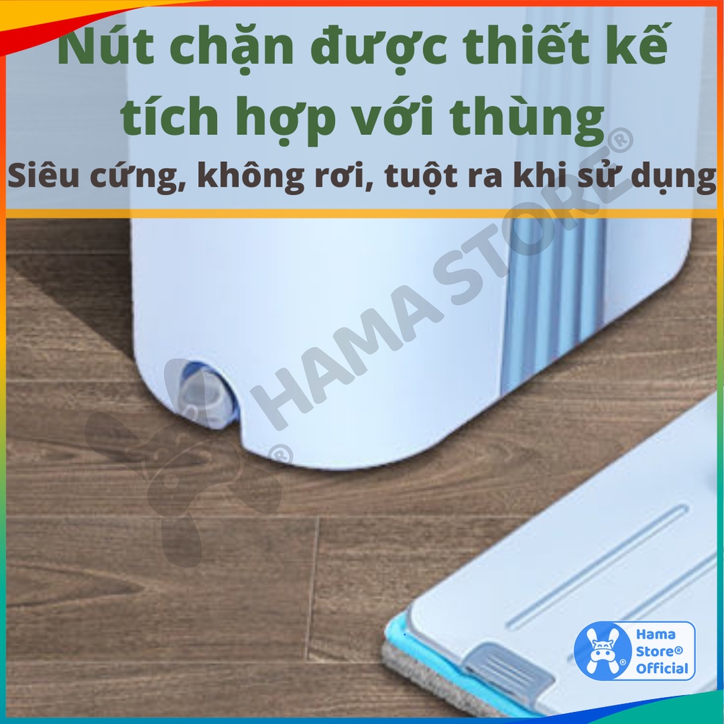 [Mã LIFE50KALL giảm 10% đơn 200K] Cây lau nhà thông minh tự vắt HAMA OVAL PRO 38x12 cm | GD_VS_009