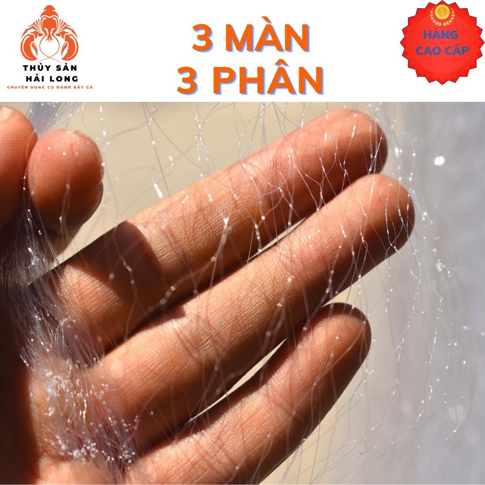 Lưới đánh cá Việt Nam 3 phân - then 1.5, cao 90cm -dài 100m, sợi cước siêu bén