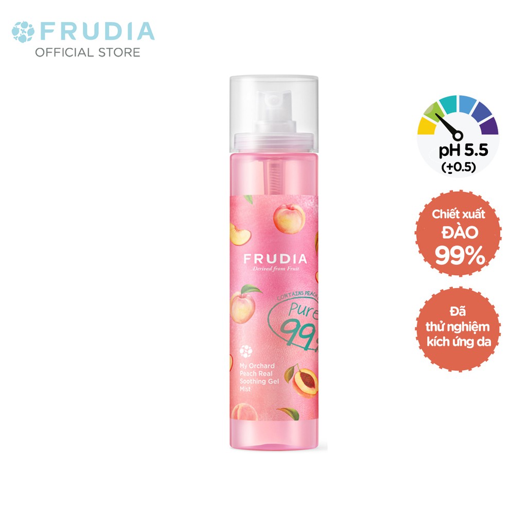 [Tặng 66k] Nước Xịt Khoáng Cấp Ẩm Chiết Xuất Từ Trái Đào Frudia My Orchard Peach Real Soothing Gel Mist 125ml | BigBuy360 - bigbuy360.vn