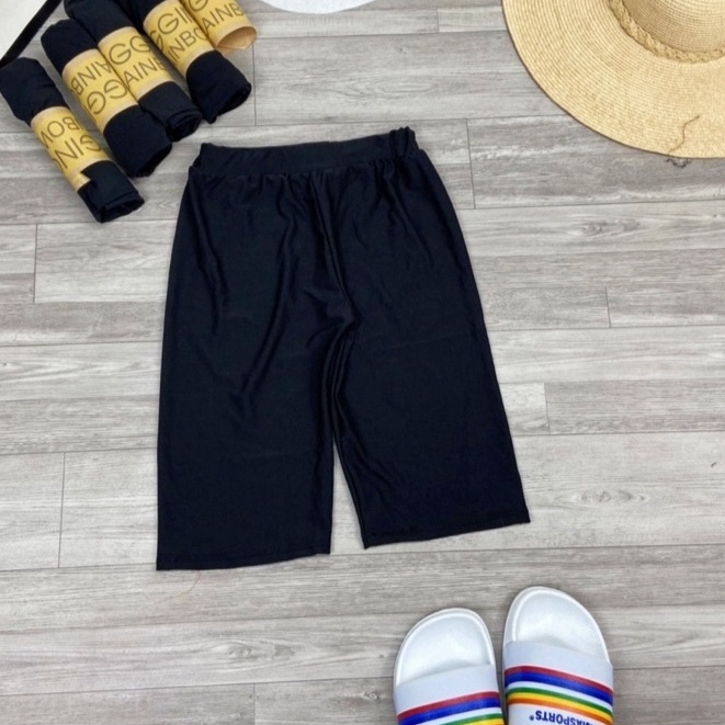 Quần lengging nữ lửng ngố nữ cạp chun vải cotton dẻo loại cuộn vàng cao cấp dày dặn loại 1