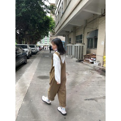 Yếm Vải Dài Dáng Thụng Bụi Bặm Cho Bạn Nữ | BigBuy360 - bigbuy360.vn