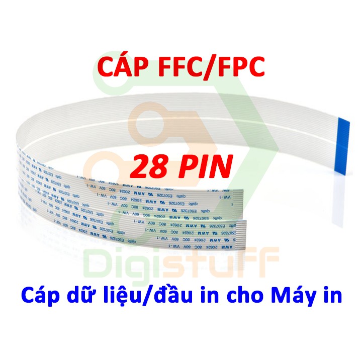 Cáp đầu in cho máy in 28 pin thay cáp zin có các mã AWM 20706, AWM 20798, AWM 20861, AWM 2896, AWM 20696 ,...