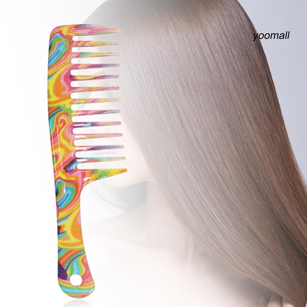 [Hàng mới về] Lược chải tóc răng thưa chống trượt in nhiều họa tiết tùy chọn